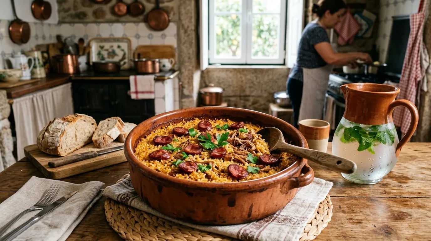 Arroz de Pato à Antiga no Forno: A Receita Tradicional da Avó Lurdes que Fica Soltinho e Tostado