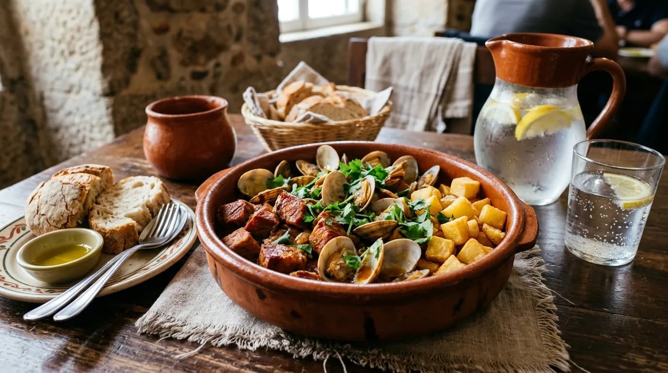 Carne de Porco à Alentejana à Moda Antiga: O Segredo da Vinha d'Alhos e das Amêijoas Abertas no Ponto