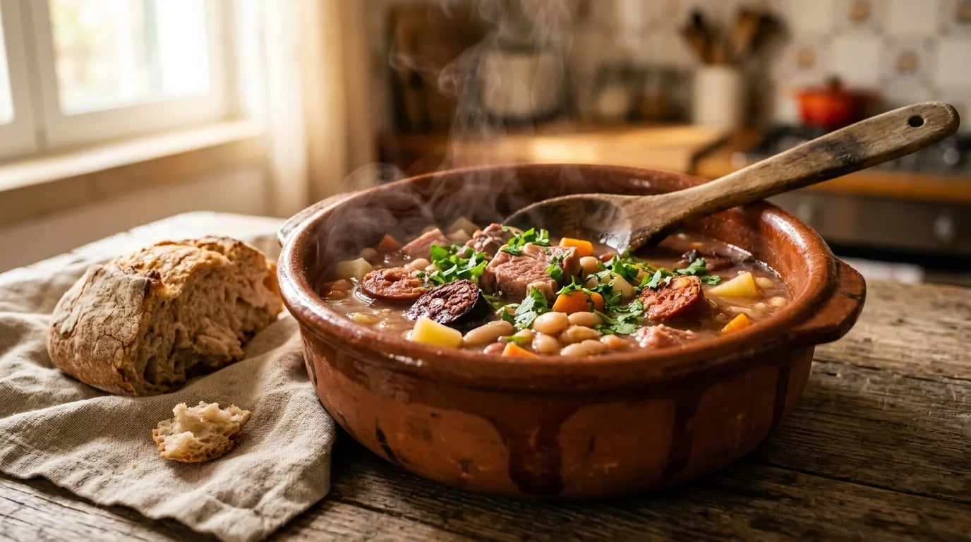 A Verdadeira Sopa da Pedra de Almeirim da Avó Lurdes: Segredos do Caldo Rico de Feijão e do Fumeiro Ribatejano