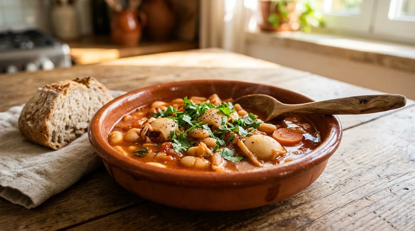 A Autêntica Feijoada de Choco à Moda de Setúbal da Avó Lurdes: Segredos do Choco Tenro e do Molho Aveludado
